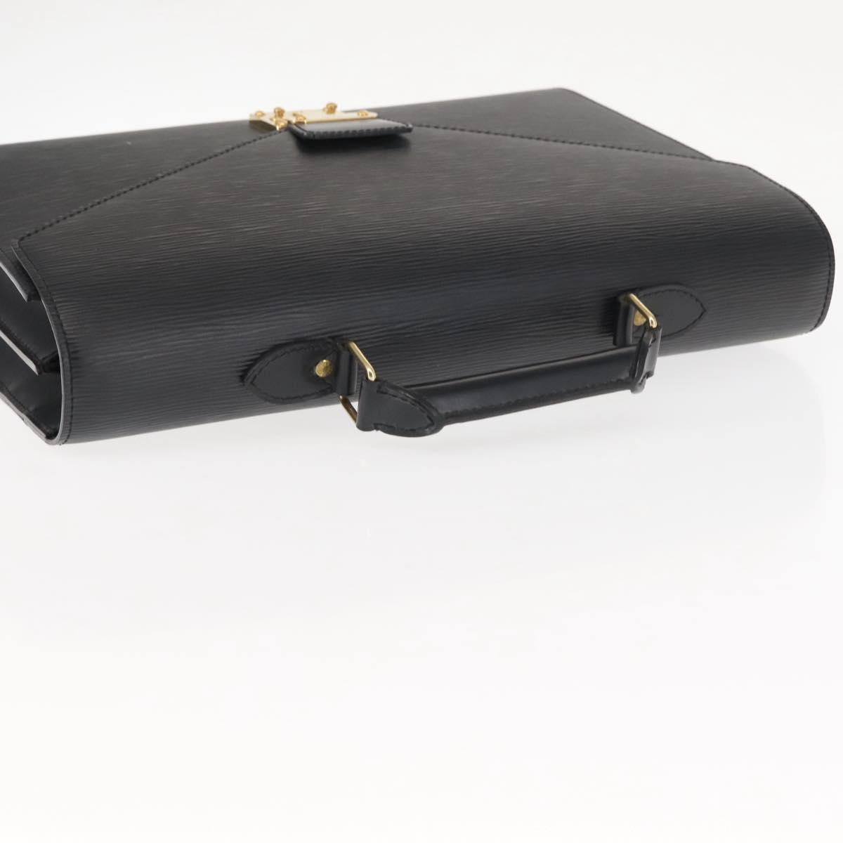 LOUIS VUITTON Epi Serviette Conseiller Business Bag Black M54422 LV Auth ep11214