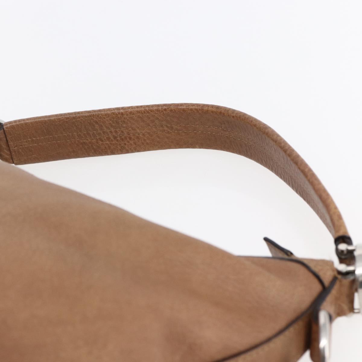 GUCCI Miss GG Hand Bag Leather 2way Brown Silver 326514 Auth ep11215