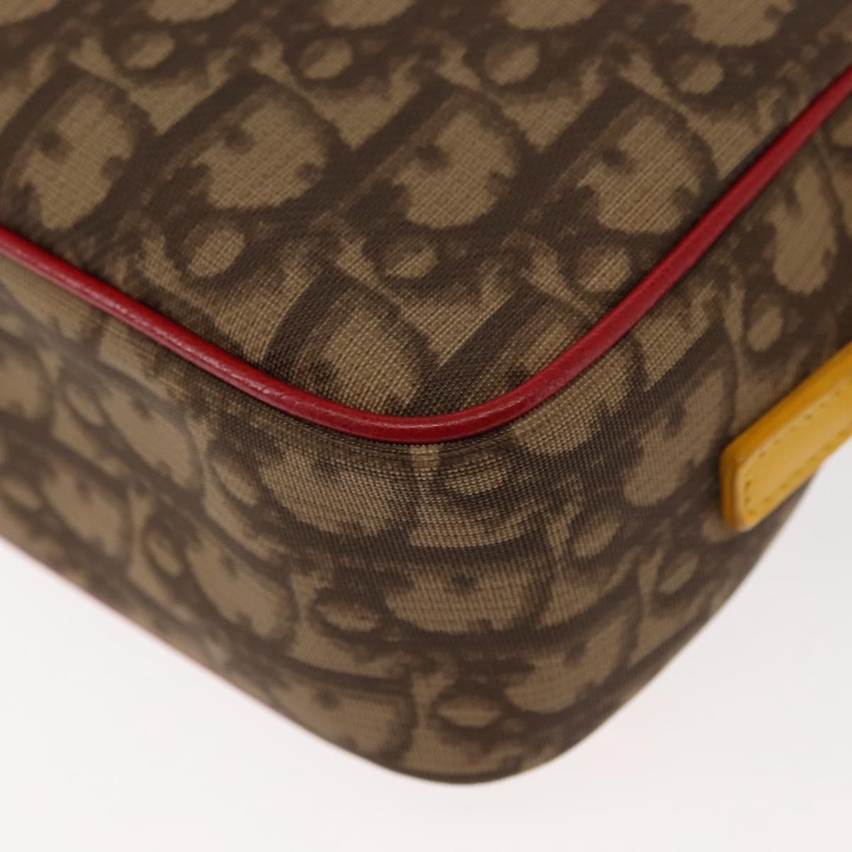 Christian Dior Trotter Canvas Shoulder Bag PVC Brown Rasta Color Auth ep11225