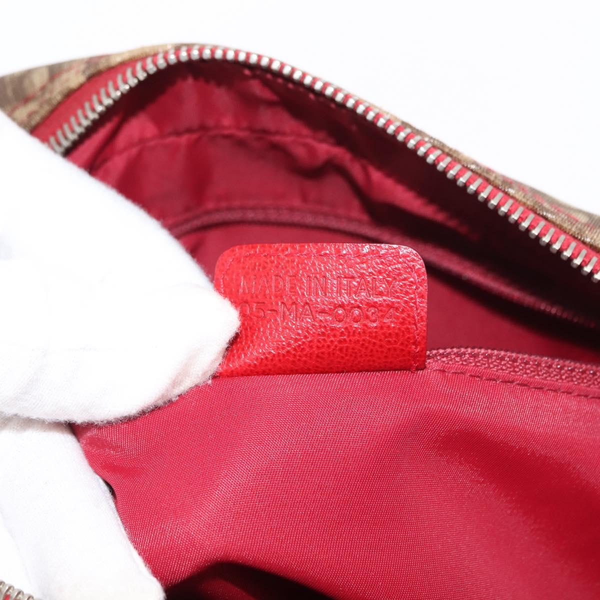 Christian Dior Trotter Canvas Shoulder Bag PVC Brown Rasta Color Auth ep11225