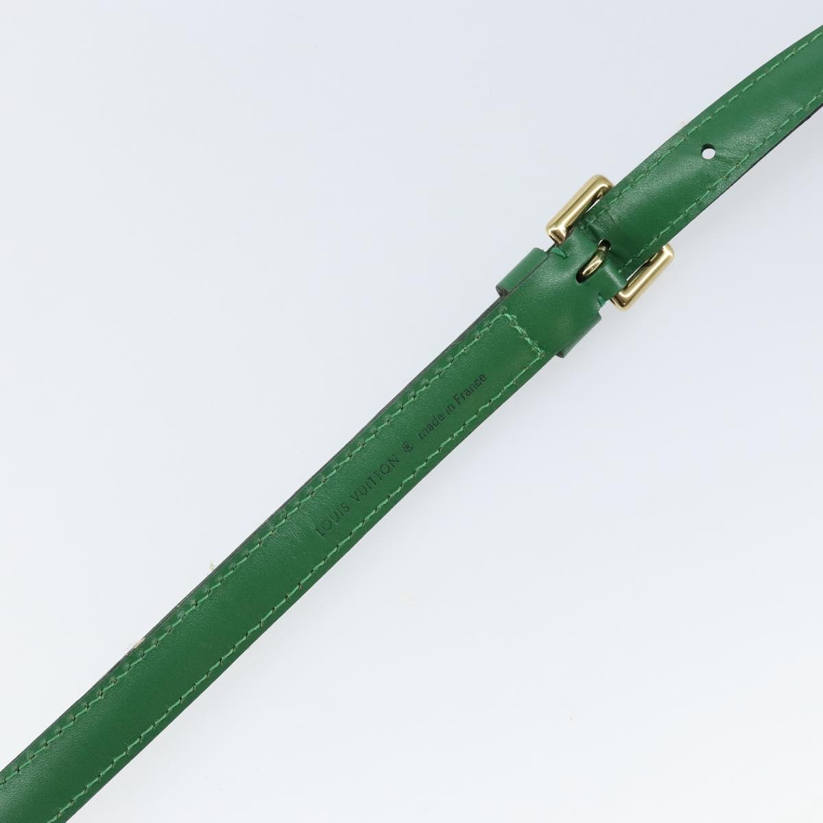 LOUIS VUITTON Epi Adjustable Shoulder Strap 37""-43.7"" Green LV Auth ep11231