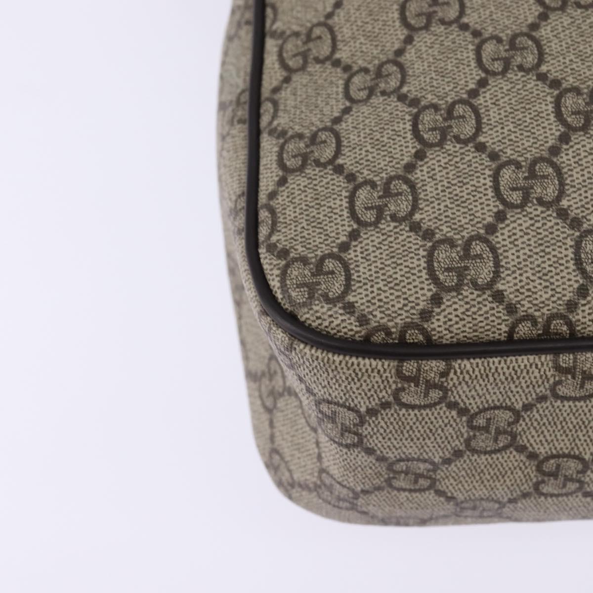 GUCCI GG Supreme Shoulder Bag PVC Beige Gold 201448 Auth ep11234