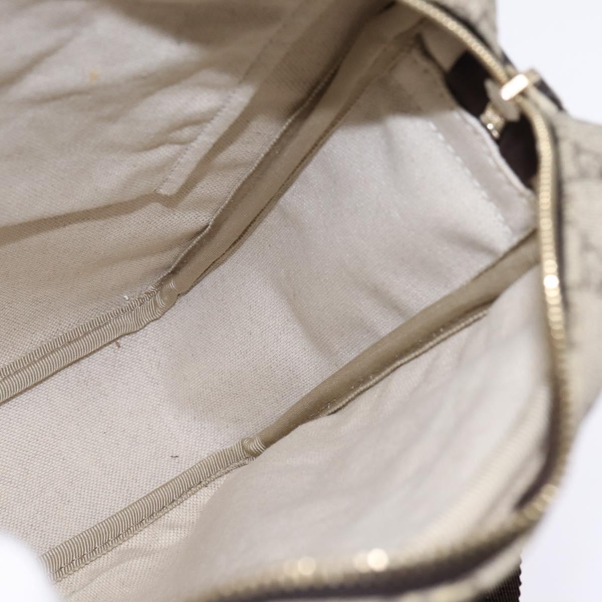 GUCCI GG Supreme Shoulder Bag PVC Beige Gold 201448 Auth ep11234