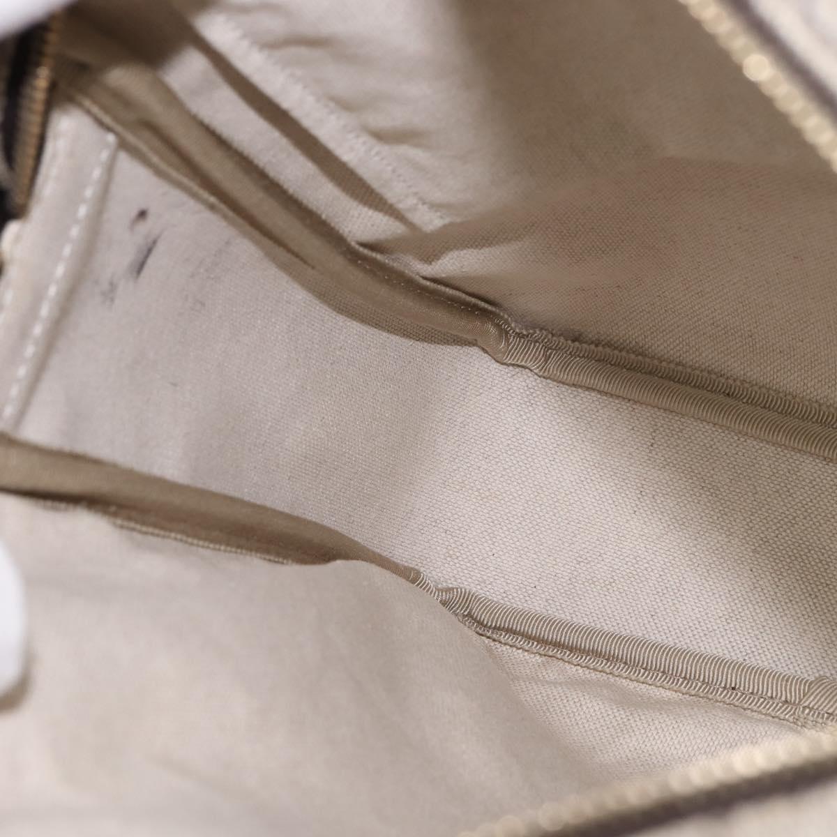 GUCCI GG Supreme Shoulder Bag PVC Beige Gold 201448 Auth ep11234