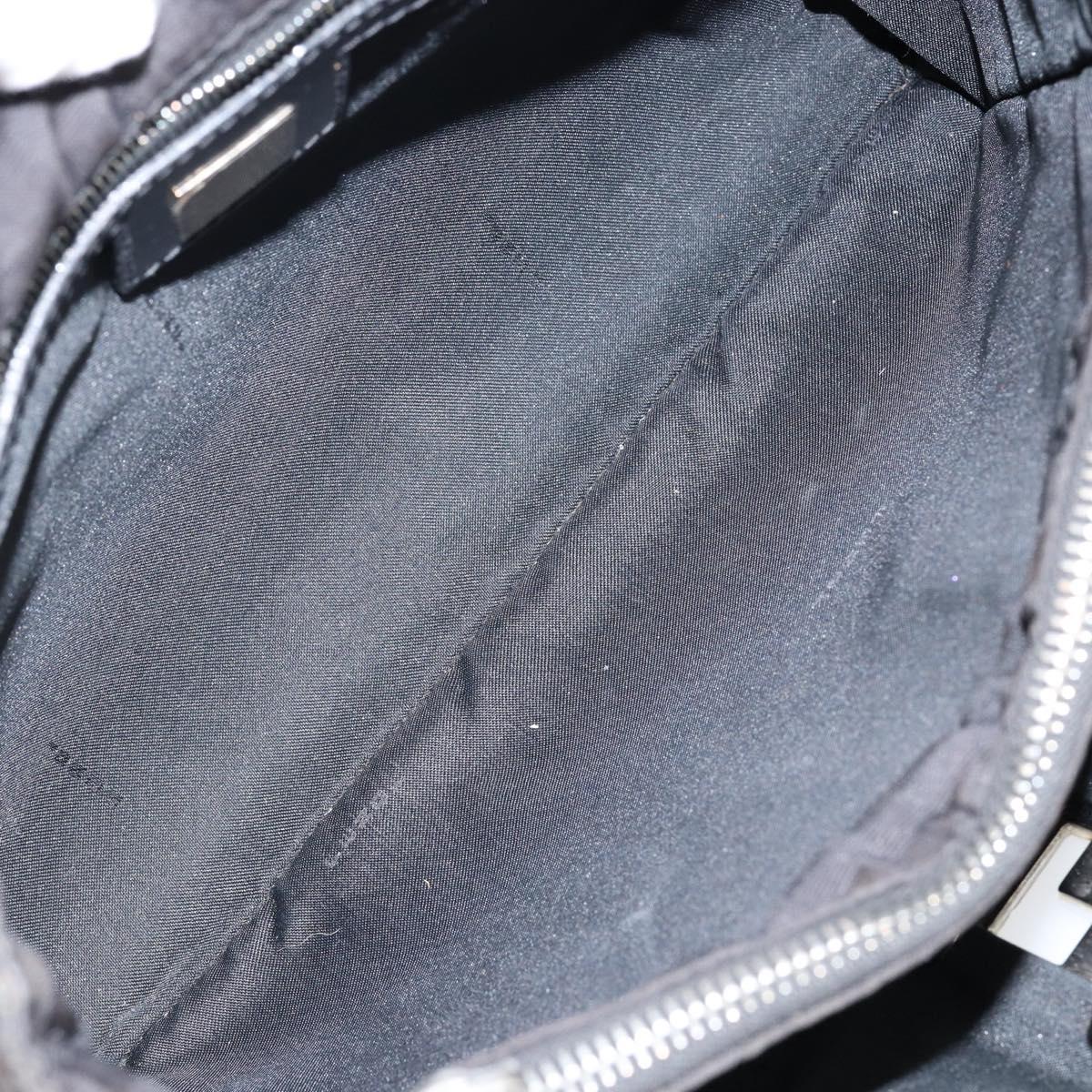 FENDI Zucca Canvas Hand Bag Black Auth ep11239
