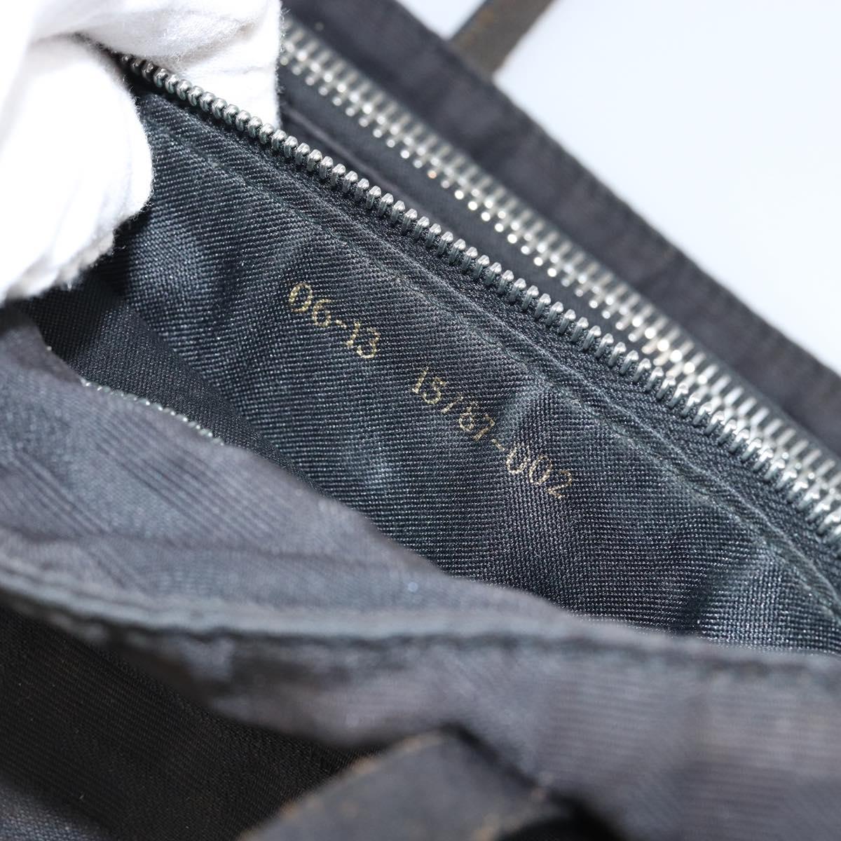 FENDI Zucca Canvas Hand Bag Black Auth ep11239