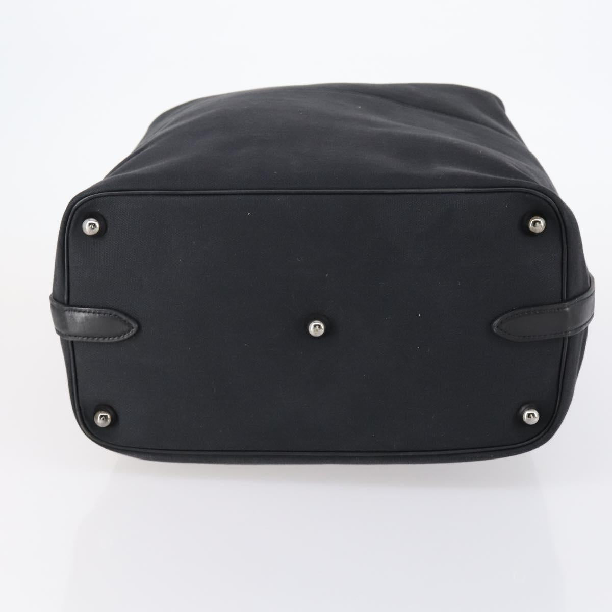 GUCCI Shoulder Bag Canvas Black Auth ep11240