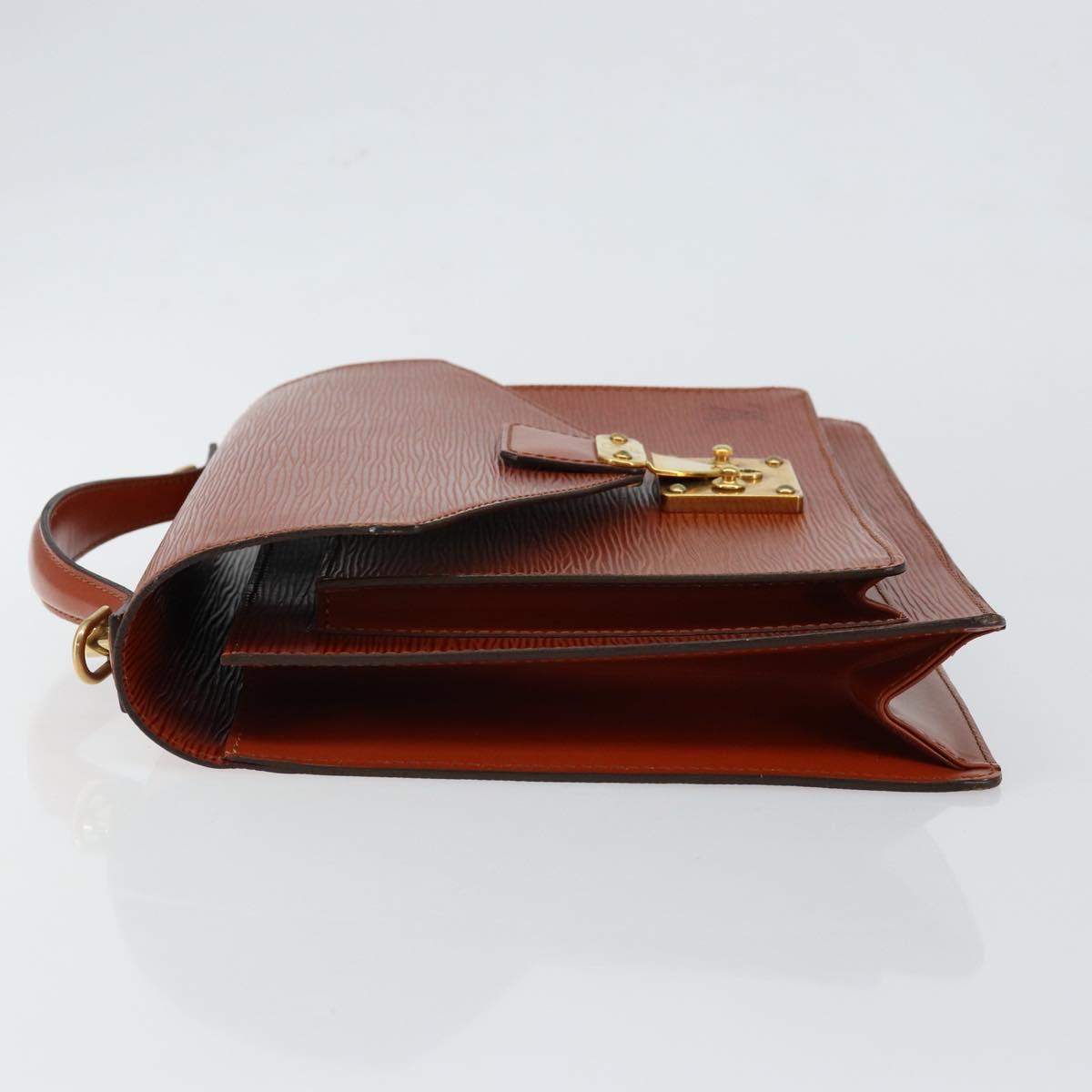 LOUIS VUITTON Epi Monceau 28 Hand Bag Brown M52123 LV Auth ep11246