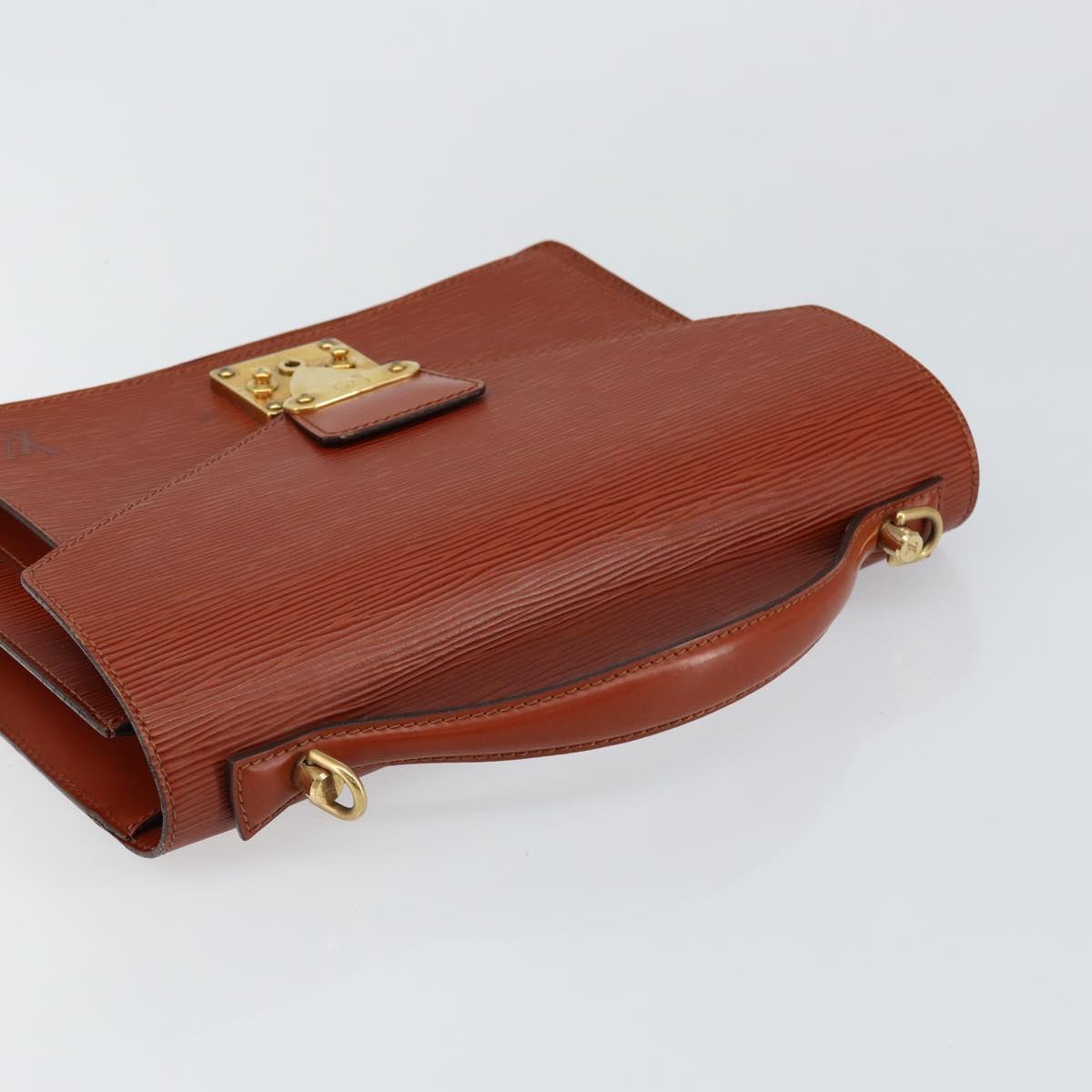 LOUIS VUITTON Epi Monceau 28 Hand Bag Brown M52123 LV Auth ep11246