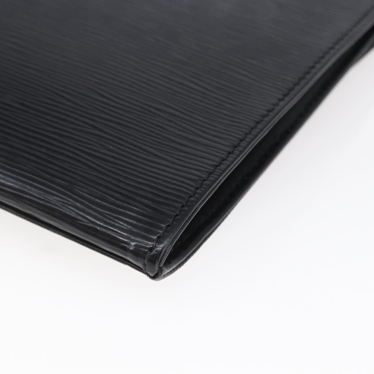 LOUIS VUITTON Epi Jena Clutch Bag Black M52722 LV Auth ep11254