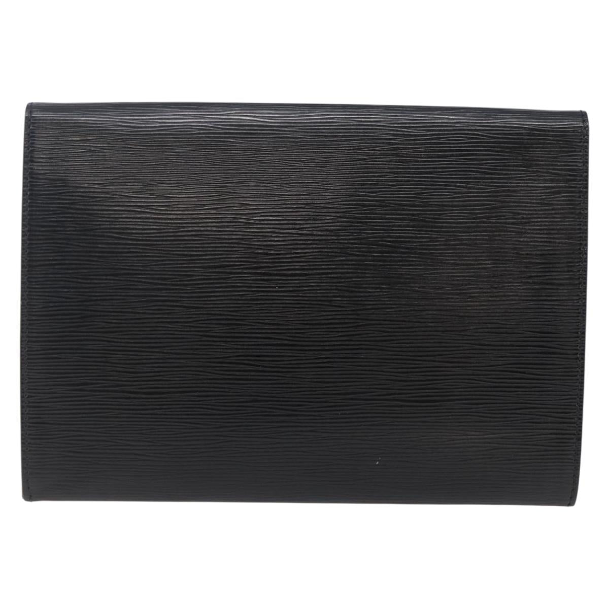 LOUIS VUITTON Epi Jena Clutch Bag Black M52722 LV Auth ep11254