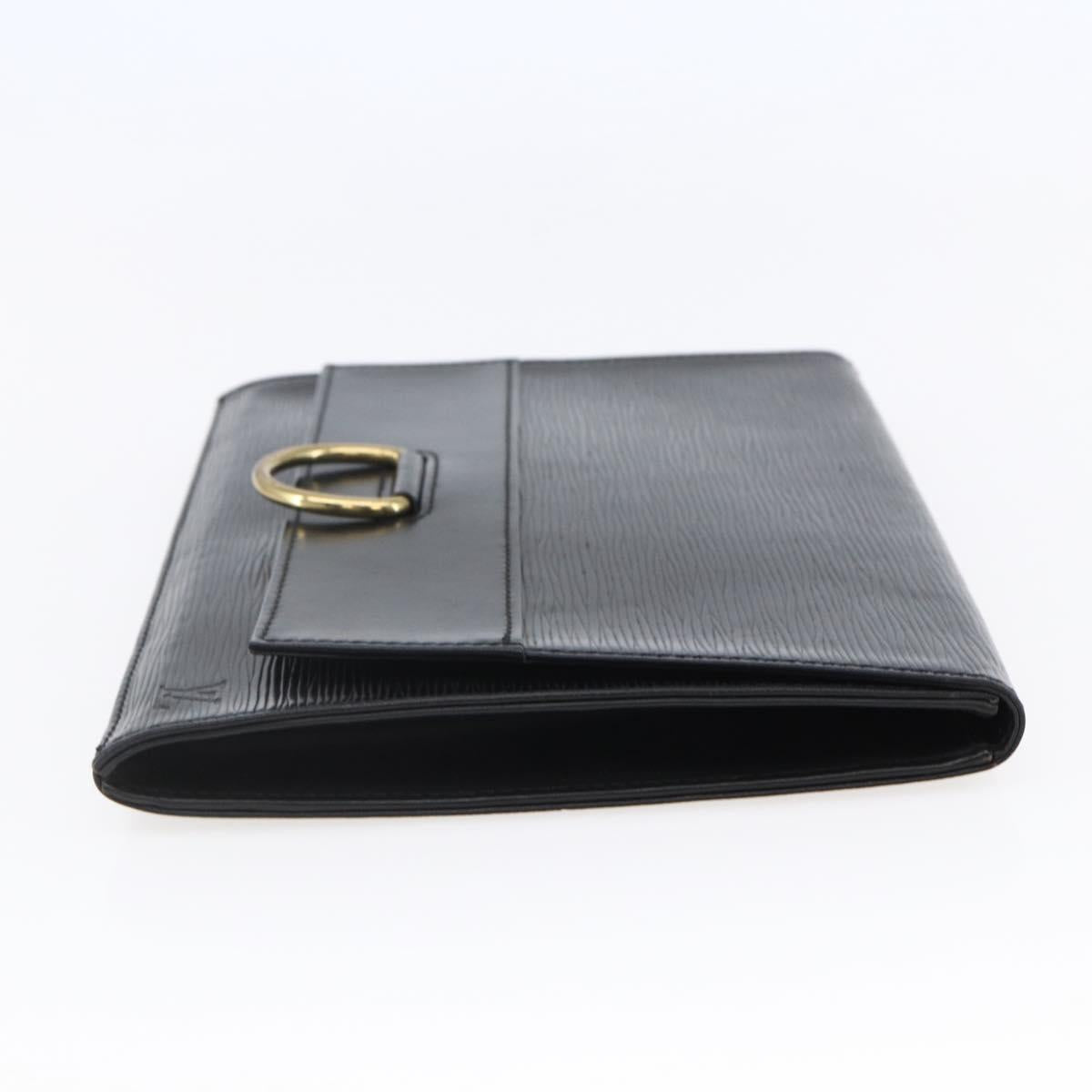 LOUIS VUITTON Epi Jena Clutch Bag Black M52722 LV Auth ep11254