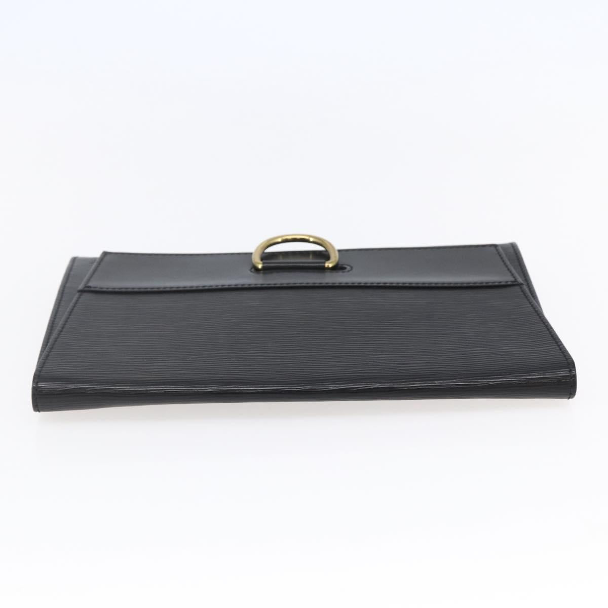 LOUIS VUITTON Epi Jena Clutch Bag Black M52722 LV Auth ep11254
