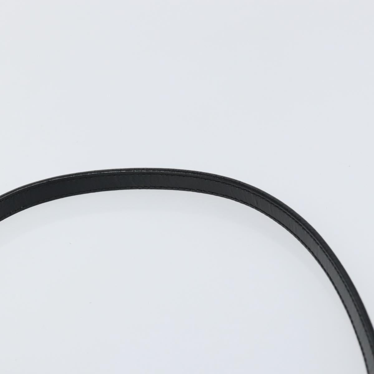 PRADA Accessory Pouch Nylon Black Silver Auth ep11271