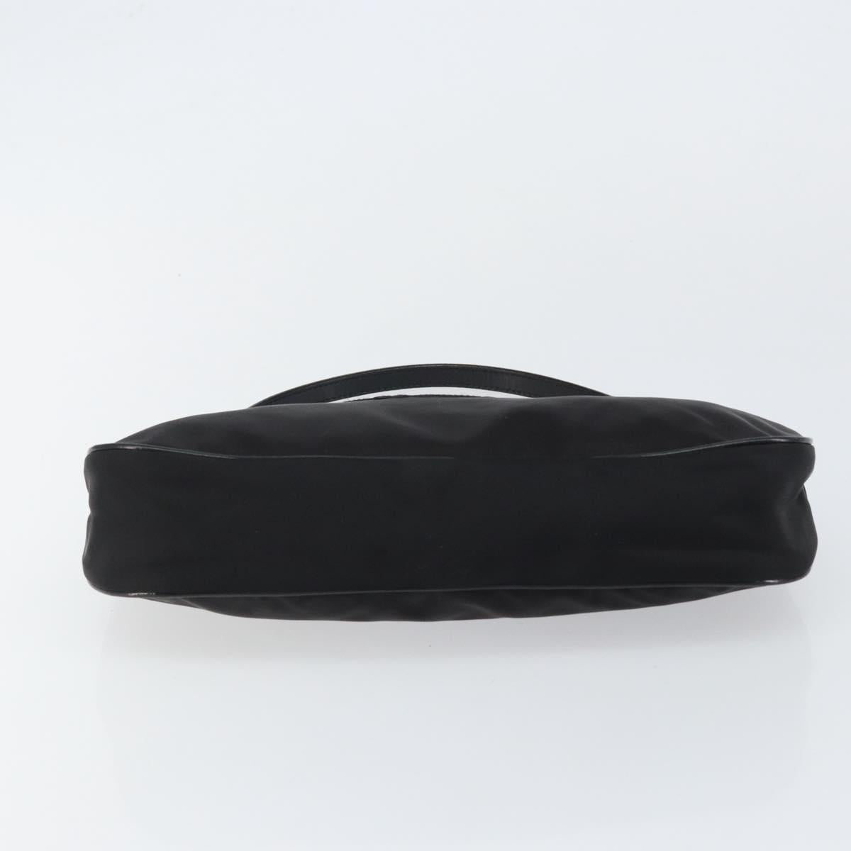 PRADA Accessory Pouch Nylon Black Silver Auth ep11271