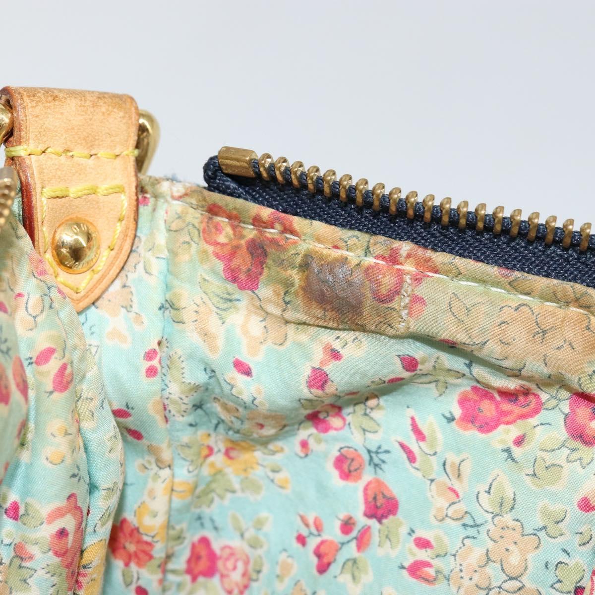 LOUIS VUITTON Monogram Denim Pouch Shoulder Bag Blue M95382 LV Auth ep11281