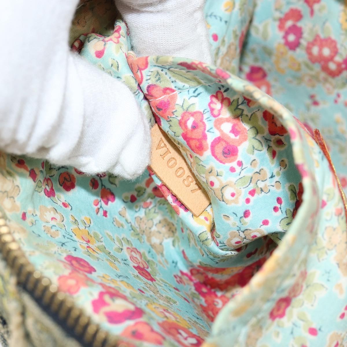 LOUIS VUITTON Monogram Denim Pouch Shoulder Bag Blue M95382 LV Auth ep11281