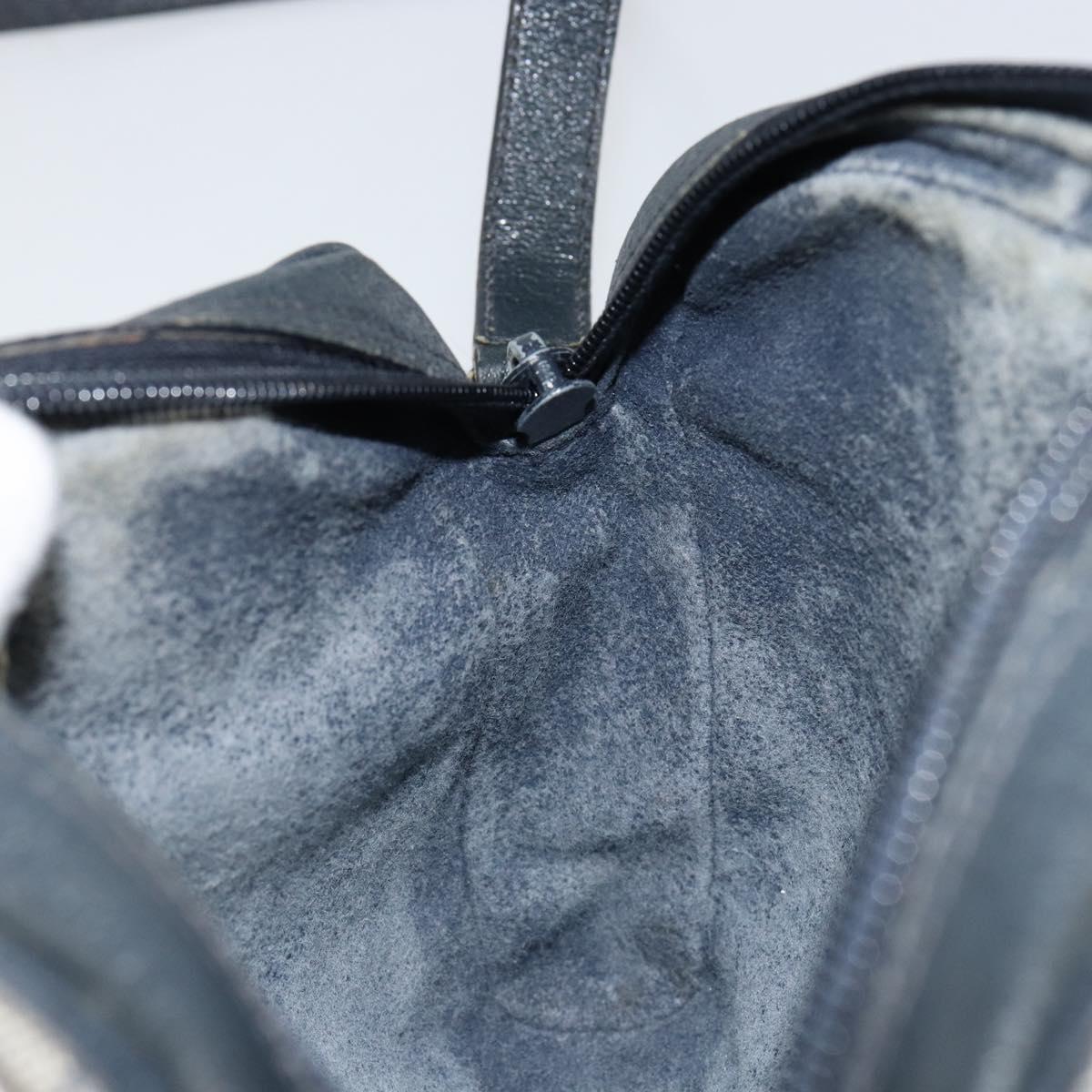 GUCCI GG Supreme Sherry Line Shoulder Bag PVC Navy Gold 10 02 055 Auth ep11283