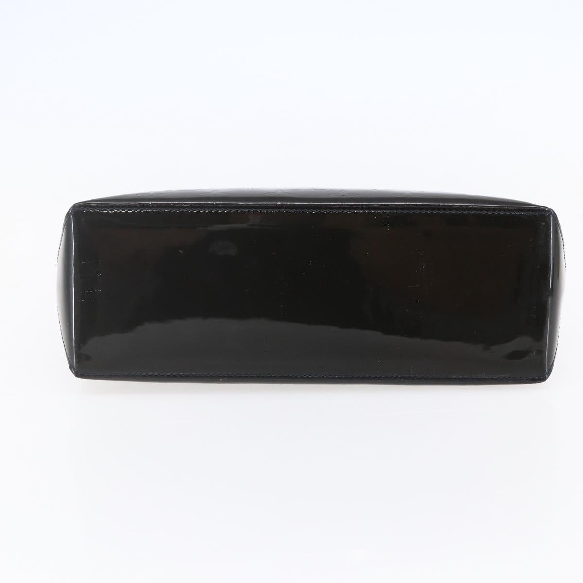 LOUIS VUITTON Vernis Wilshire PM Tote Bag Blue Infini M91451 LV Auth ep11286