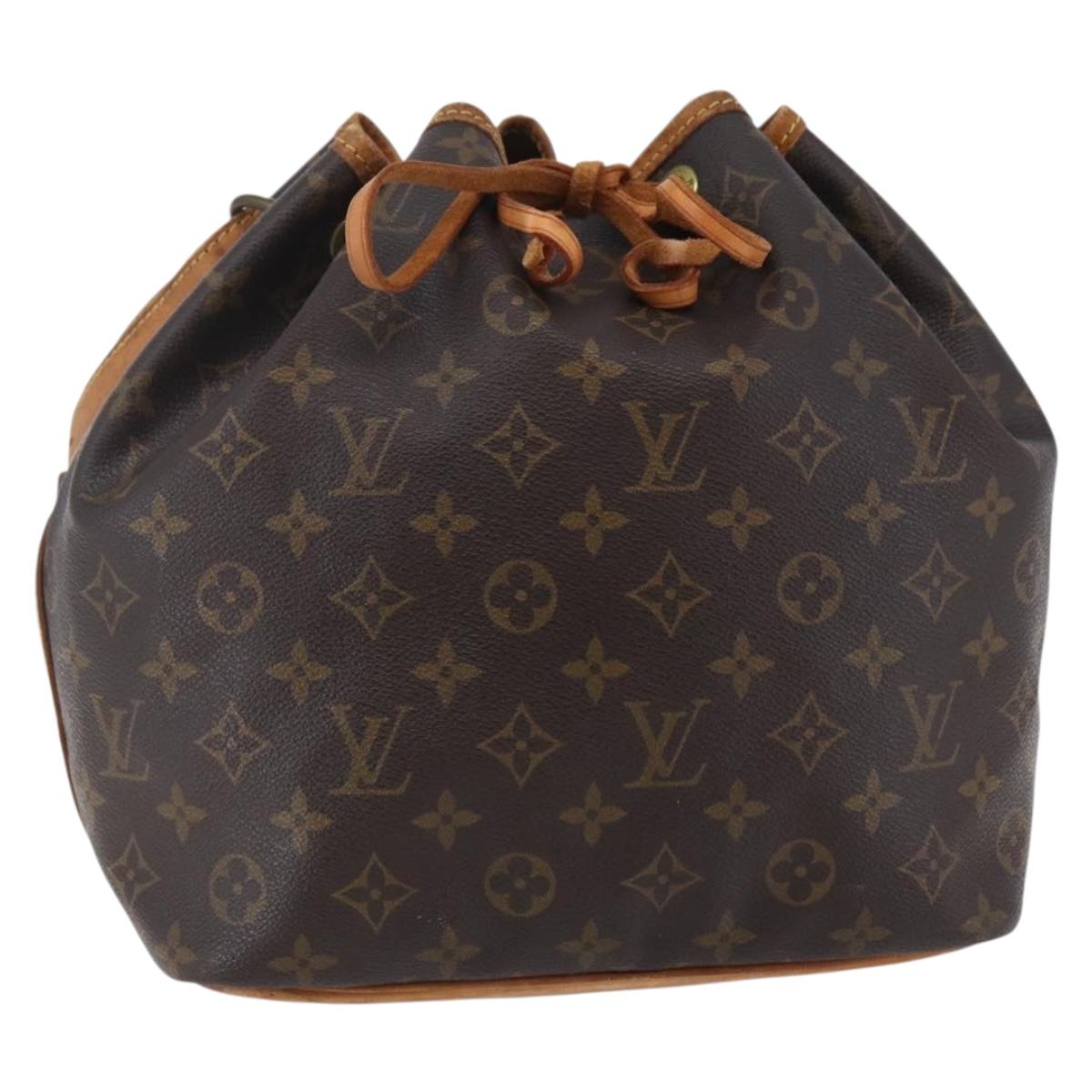 LOUIS VUITTON Monogram Petit Noe Shoulder Bag M42226 LV Auth ep11288