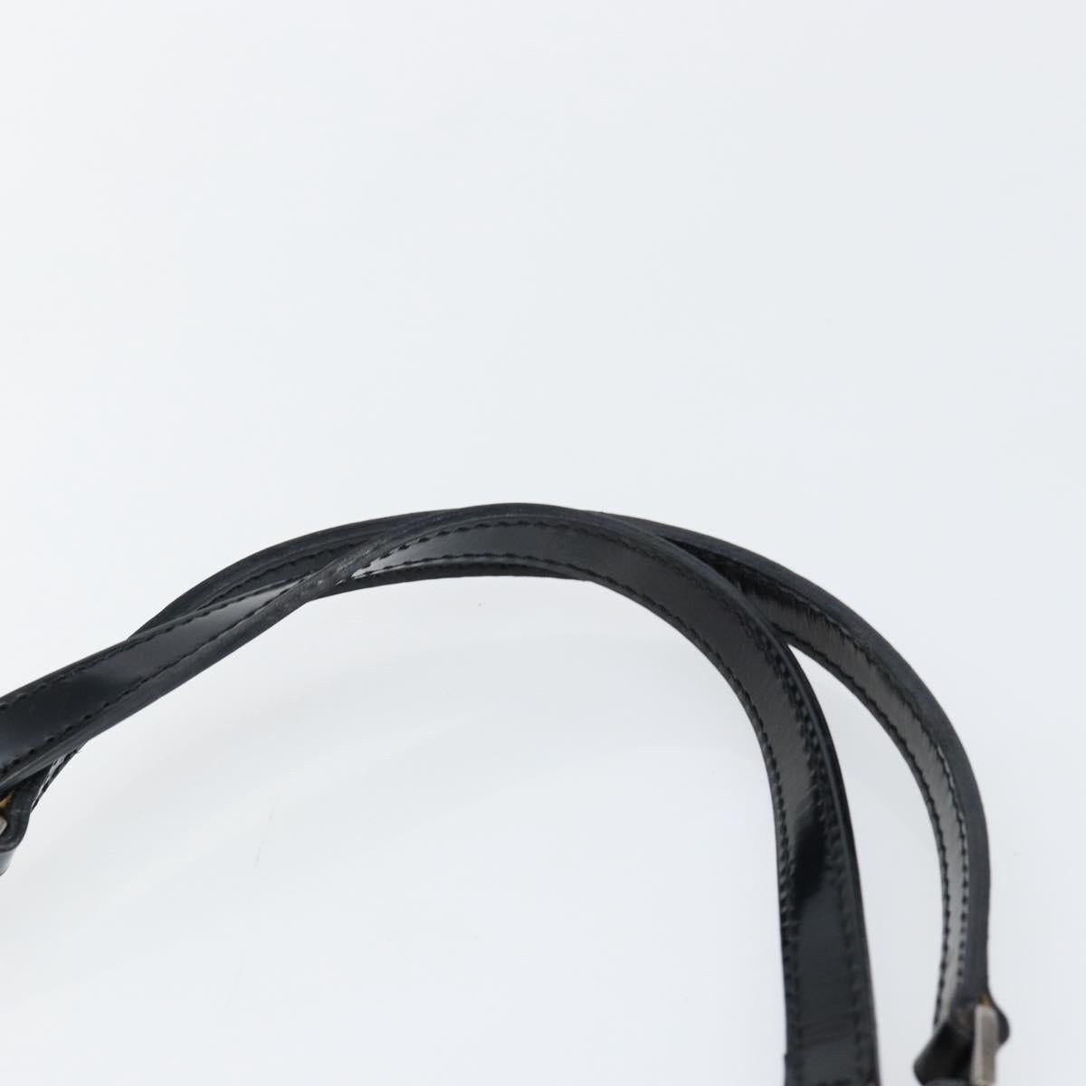 Christian Dior Maris Pearl Hand Bag Nylon Black Auth ep11290