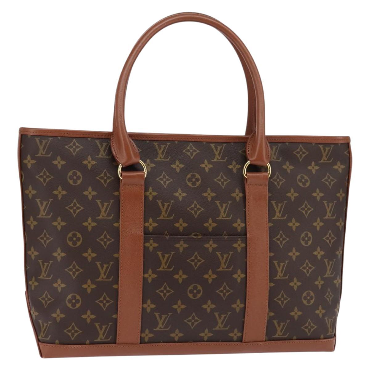 LOUIS VUITTON Monogram Sac Weekend PM Hand Bag M42425 LV Auth ep11295