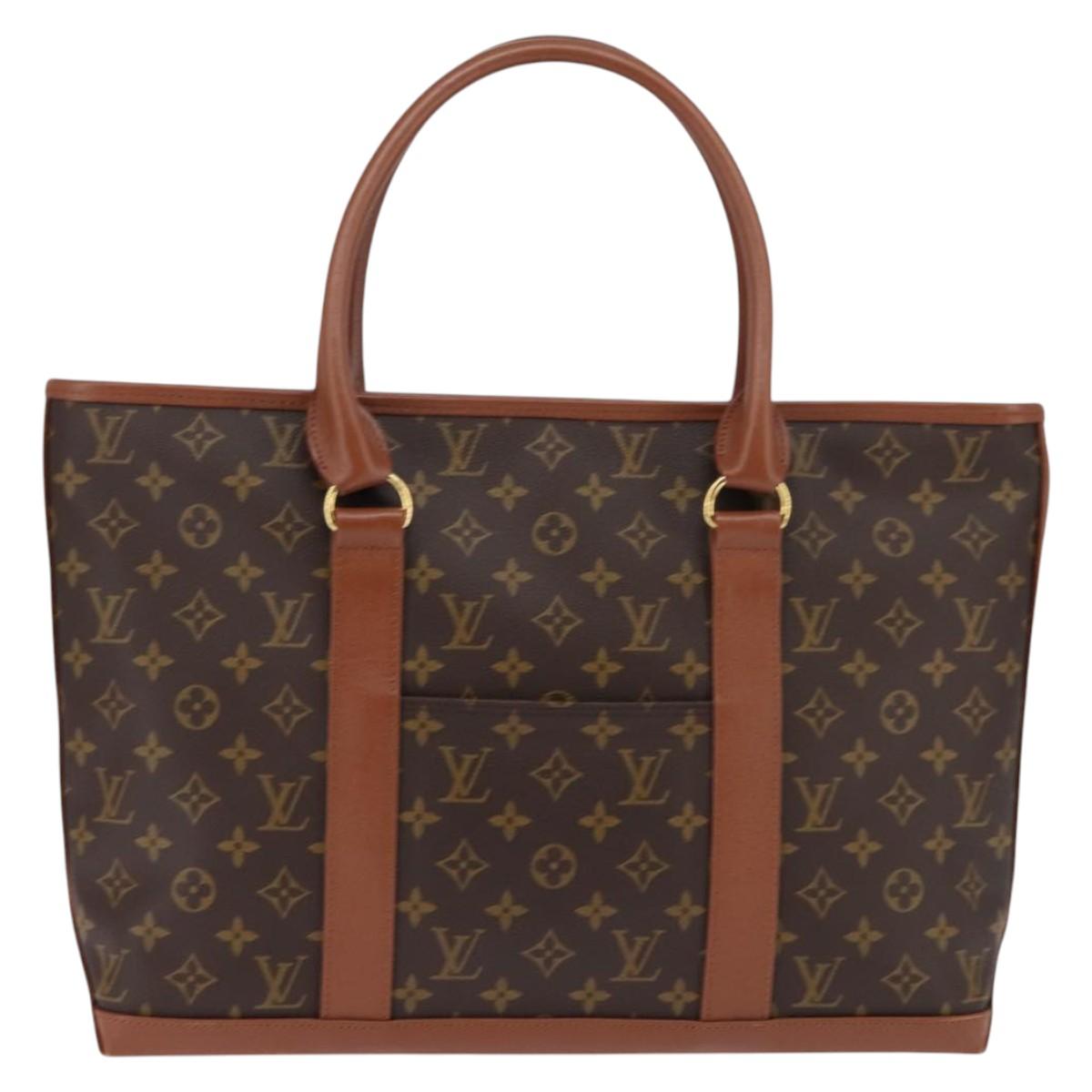 LOUIS VUITTON Monogram Sac Weekend PM Hand Bag M42425 LV Auth ep11295