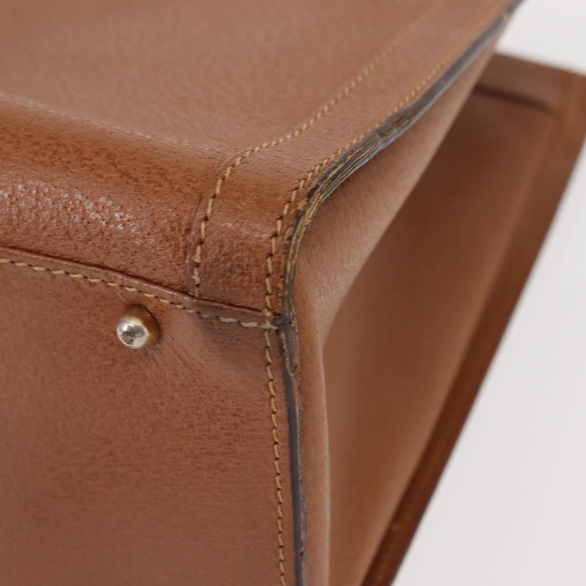 GUCCI Bamboo Hand Bag Leather Brown Gold 002 2853 0260 0 Auth ep11300