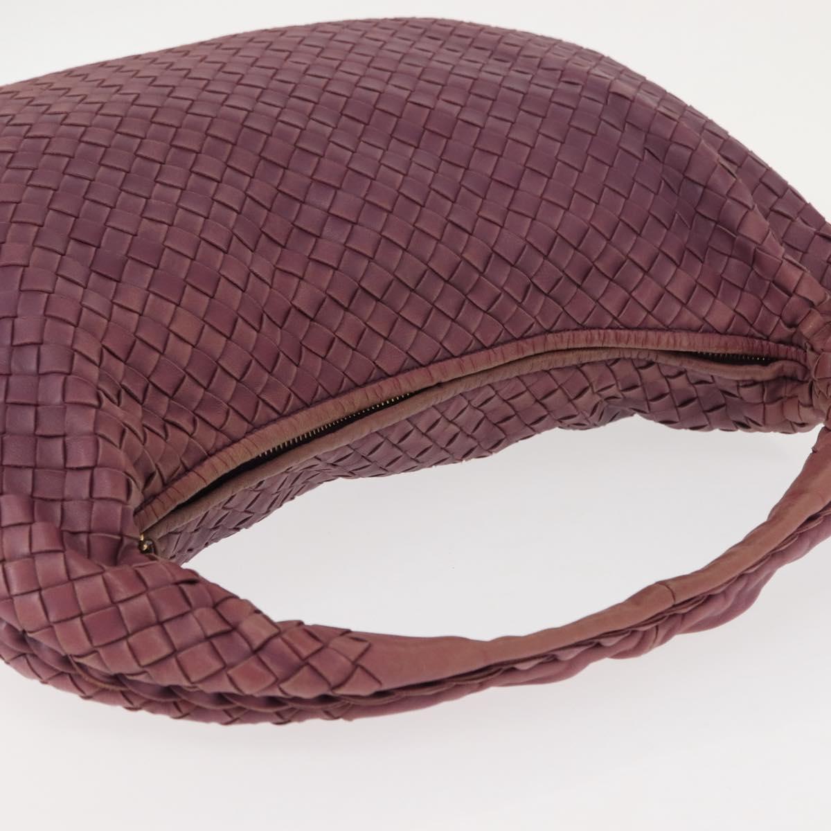 BOTTEGA VENETA INTRECCIATO Hobo Bag Leather Outlet Purple 115654 Auth ep11306