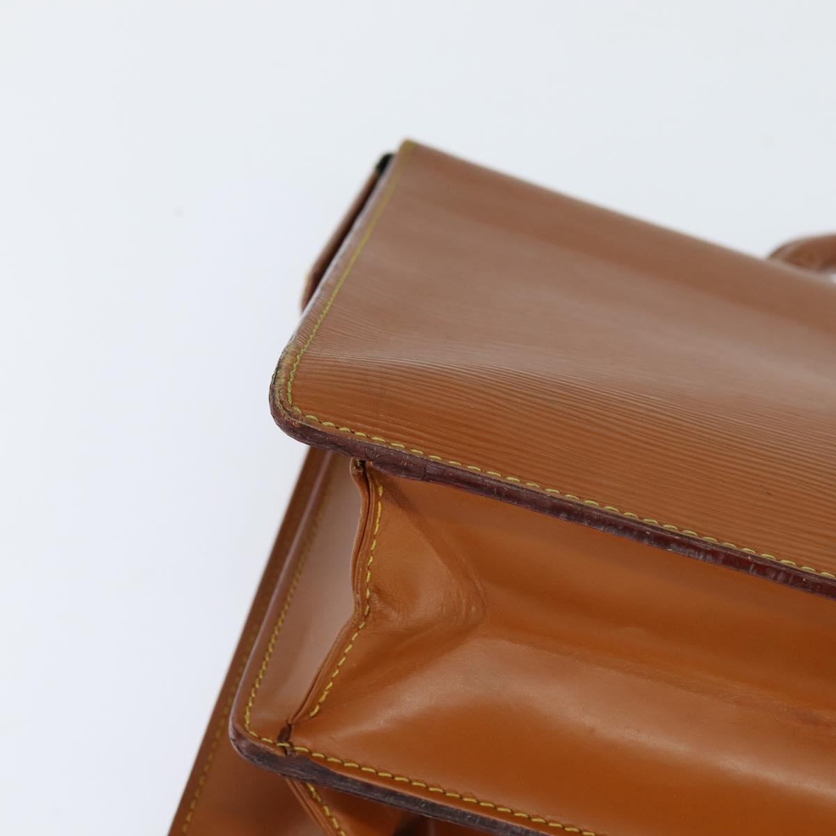 LOUIS VUITTON Epi Serviette Fermoir Bag Zipangu Gold M54358 LV Auth ep11319