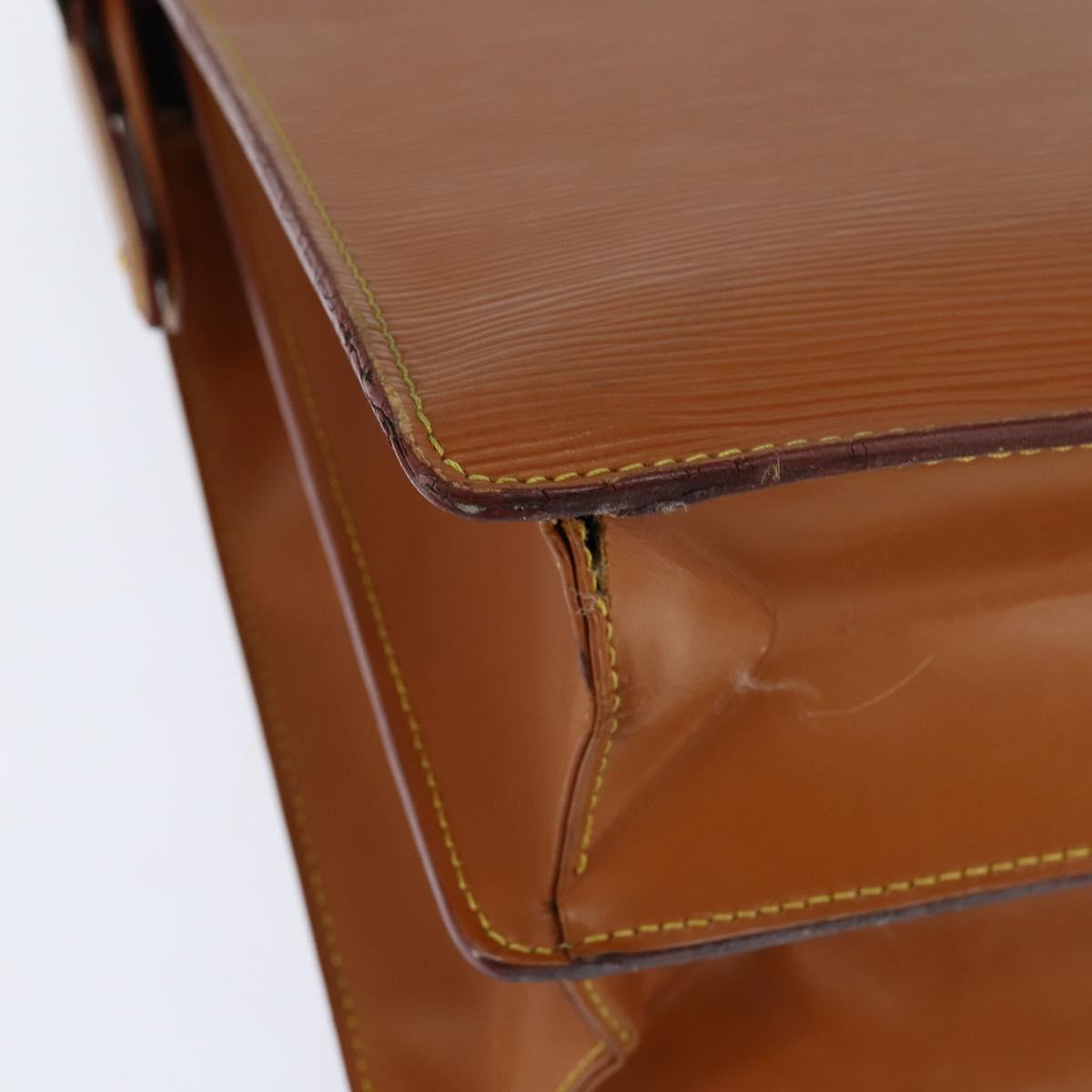 LOUIS VUITTON Epi Serviette Fermoir Bag Zipangu Gold M54358 LV Auth ep11319