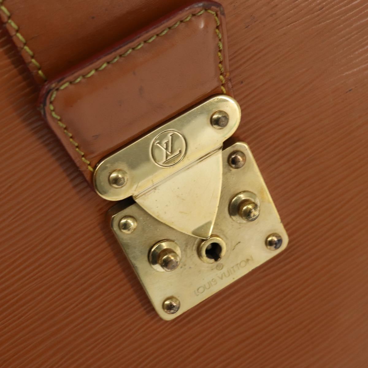 LOUIS VUITTON Epi Serviette Fermoir Bag Zipangu Gold M54358 LV Auth ep11319