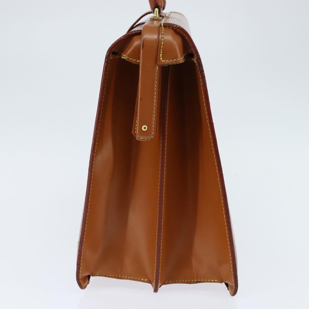 LOUIS VUITTON Epi Serviette Fermoir Bag Zipangu Gold M54358 LV Auth ep11319