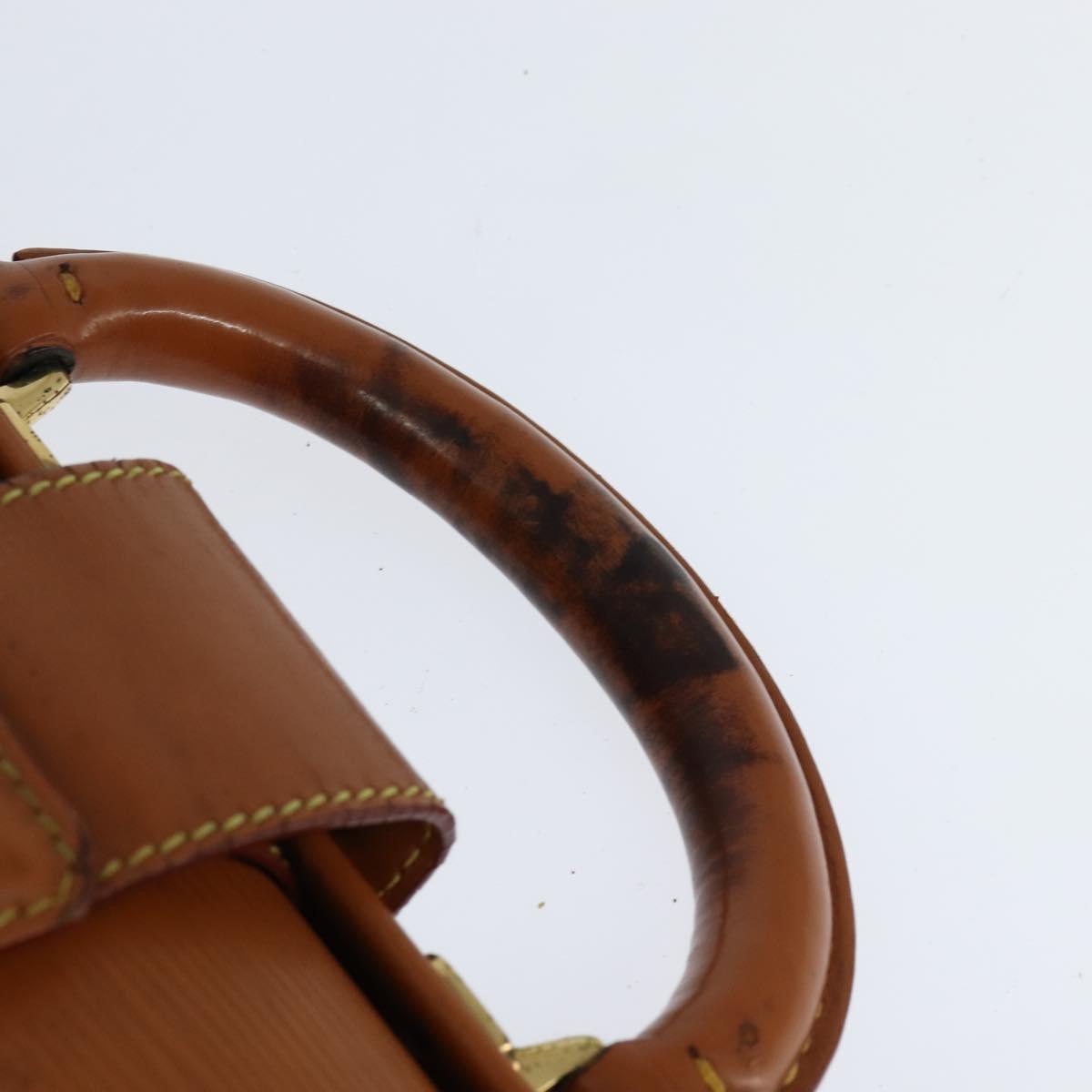 LOUIS VUITTON Epi Serviette Fermoir Bag Zipangu Gold M54358 LV Auth ep11319