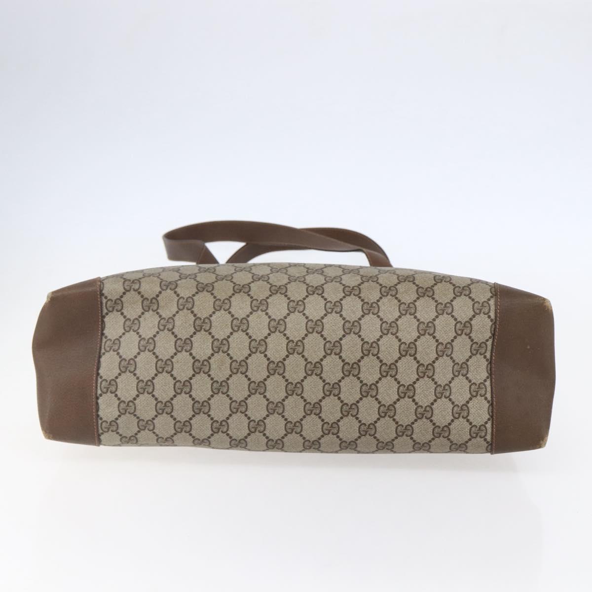 GUCCI GG Supreme Tote Bag PVC Beige 002 123 0093 Auth ep11324