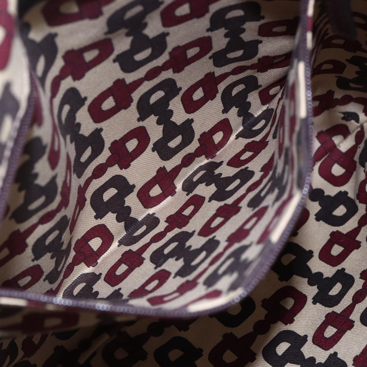 GUCCI Guccissima Abbey GG Canvas Bag Leather Bordeaux Gold 131326 Auth ep11342