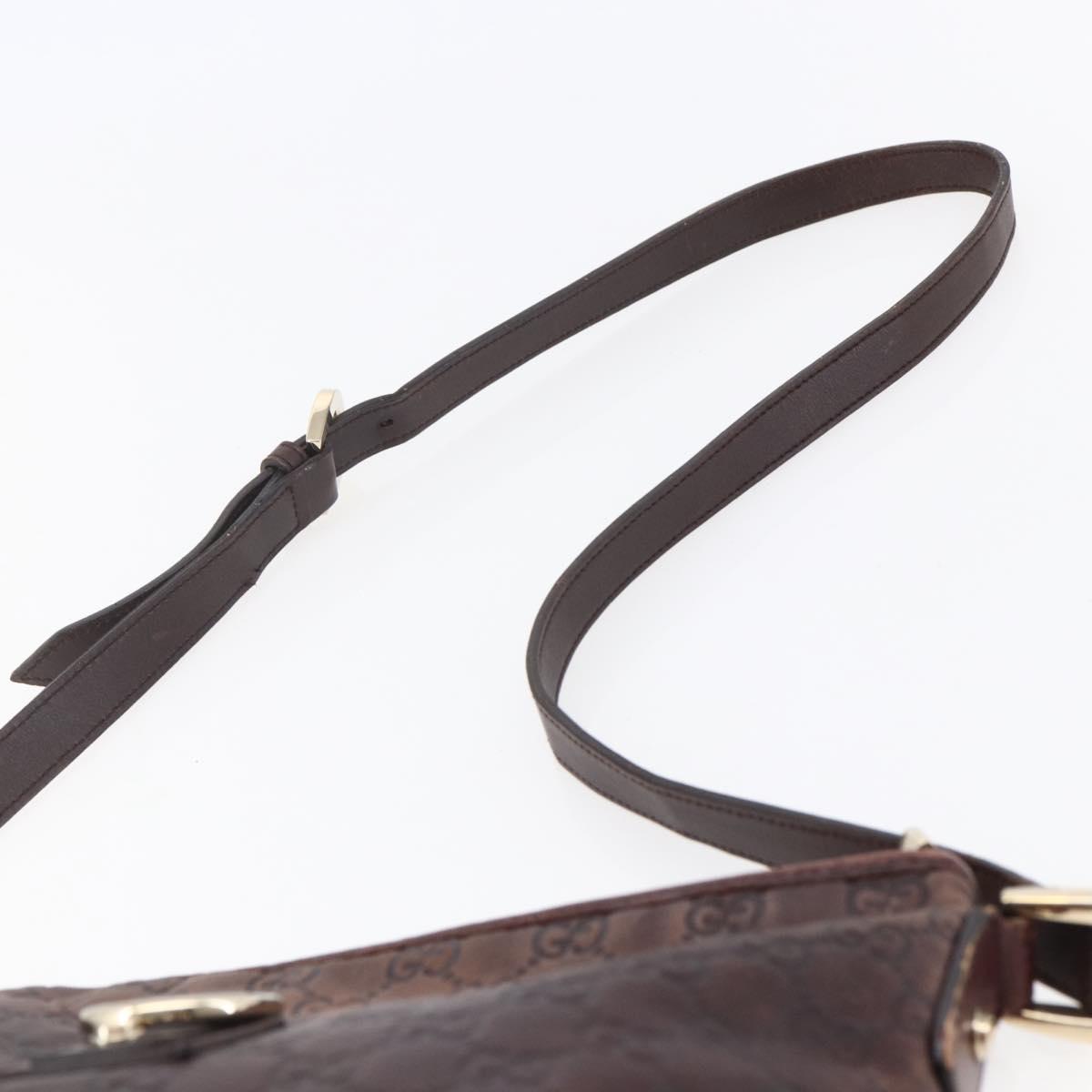 GUCCI Guccissima Abbey GG Canvas Bag Leather Bordeaux Gold 131326 Auth ep11342