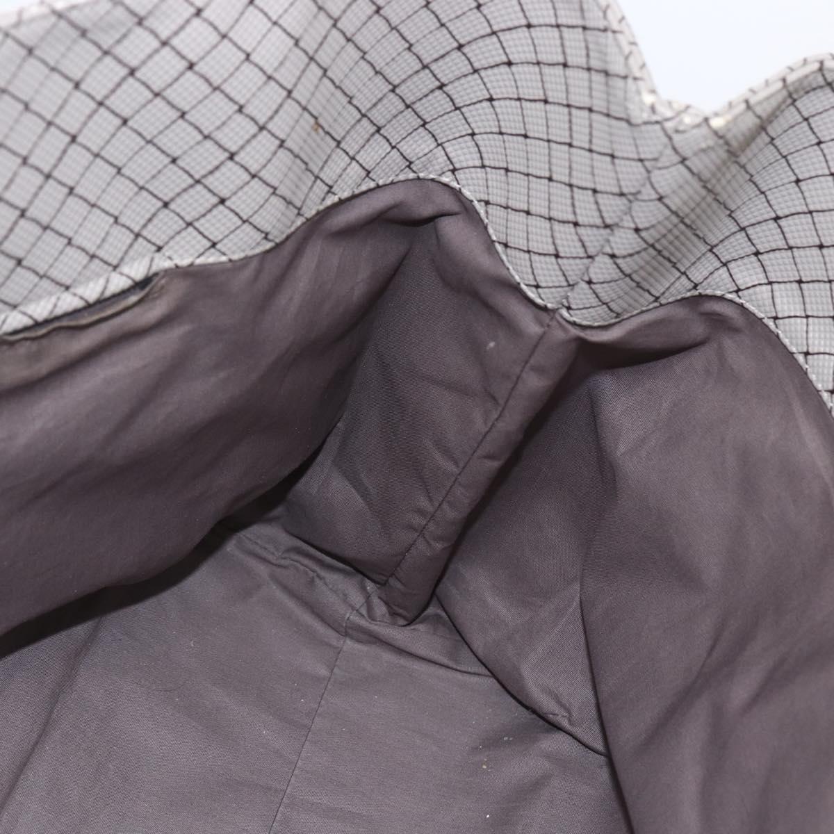 BOTTEGA VENETA INTRECCIATO Pattern Tote Bag PVC Gray Auth ep11348