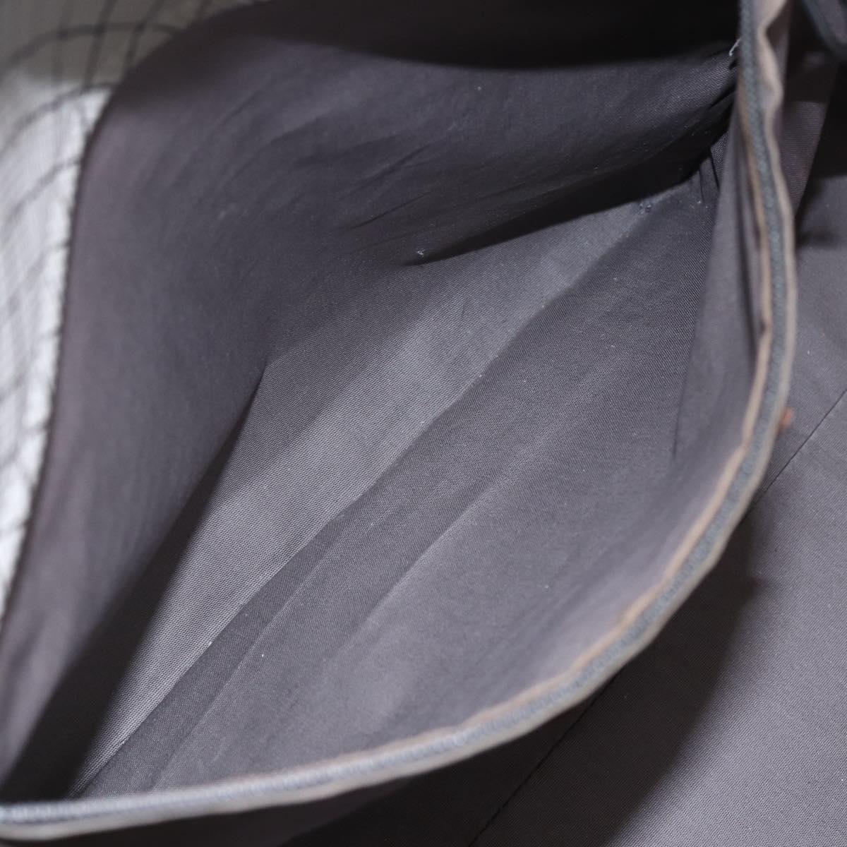 BOTTEGA VENETA INTRECCIATO Pattern Tote Bag PVC Gray Auth ep11348