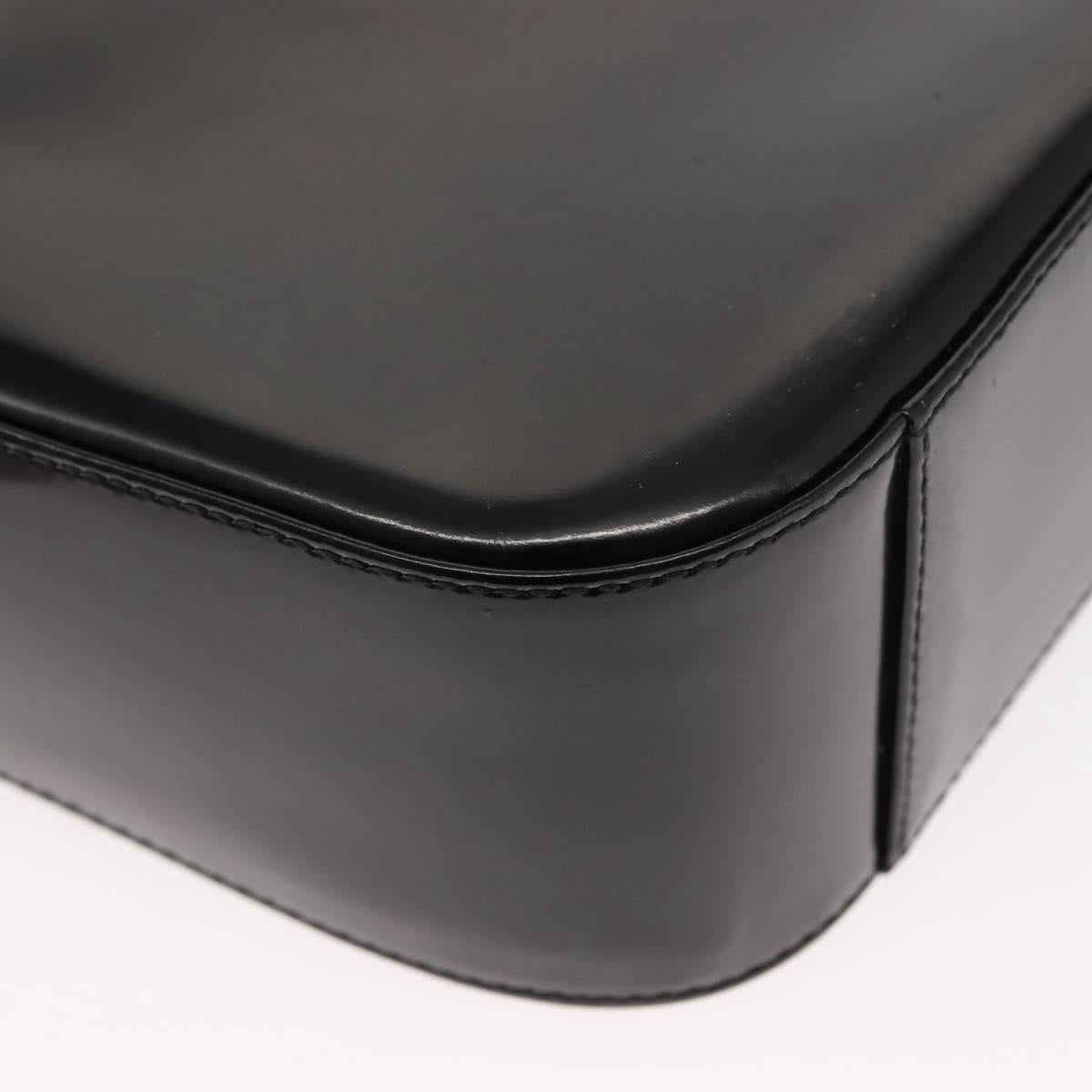 GUCCI Soho Shoulder Bag Enamel Black 007 2023 0249 Auth ep11367