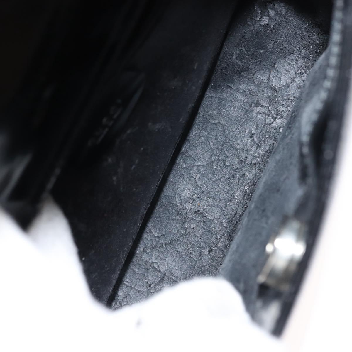 GUCCI Soho Shoulder Bag Enamel Black 007 2023 0249 Auth ep11367