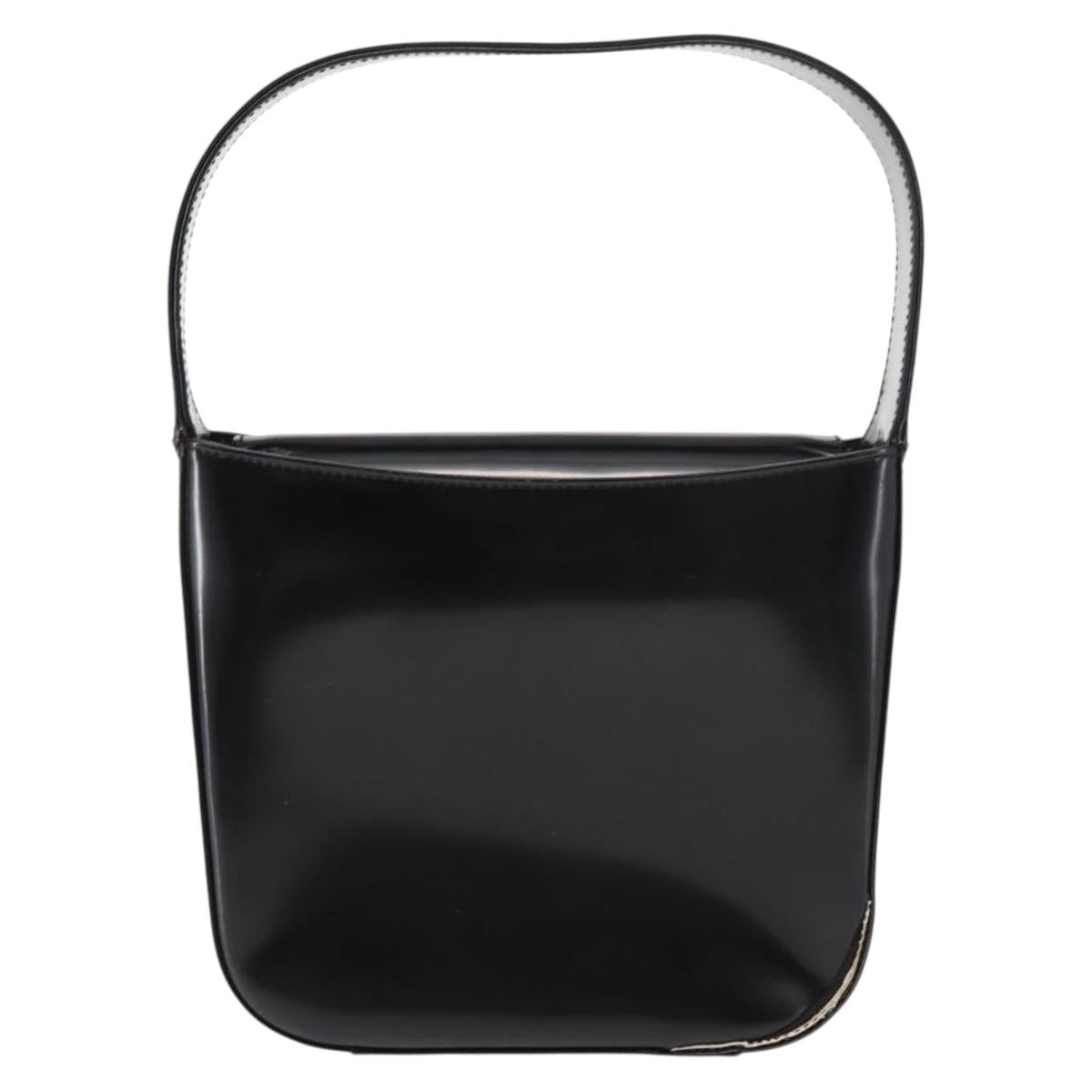 GUCCI Soho Shoulder Bag Enamel Black 007 2023 0249 Auth ep11367