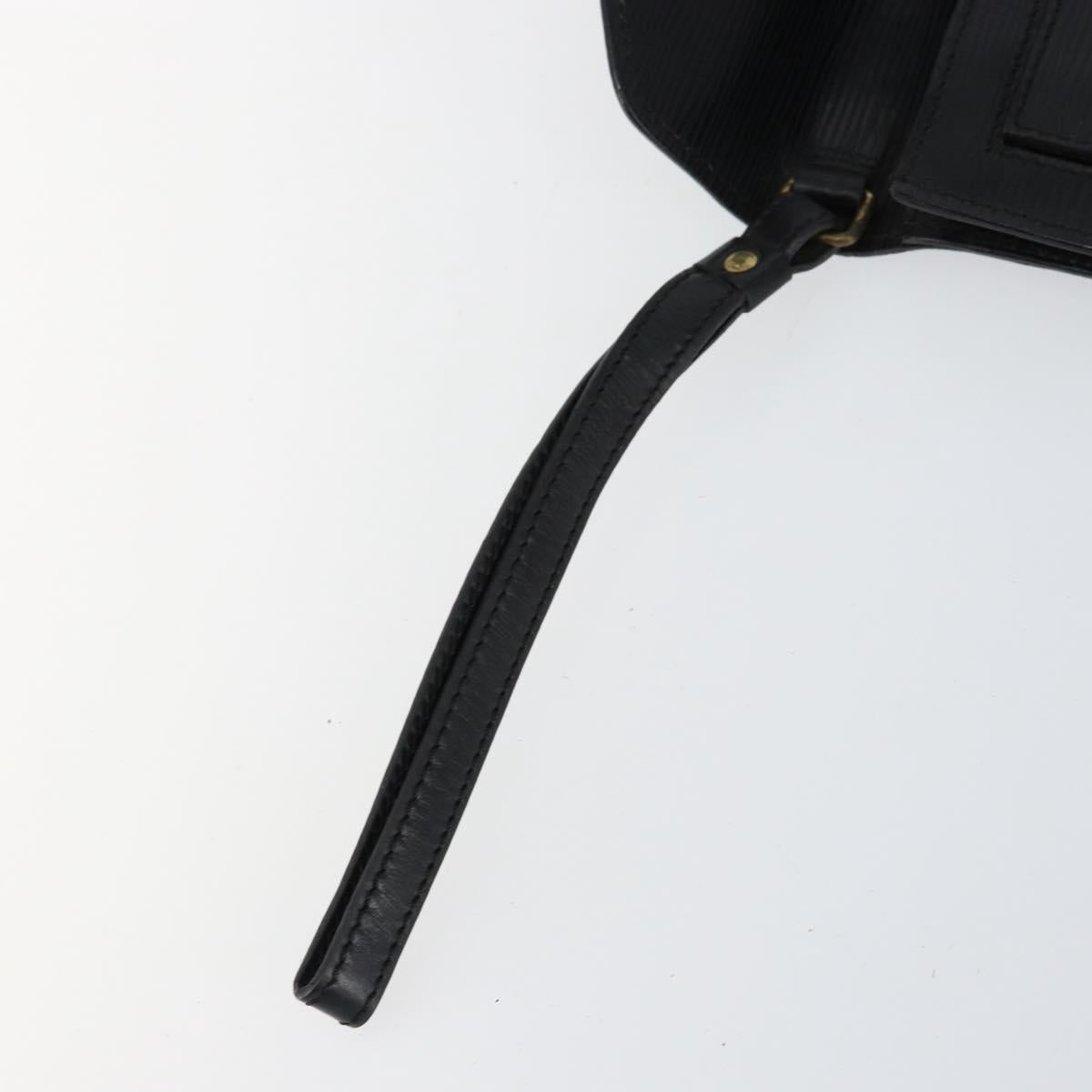 LOUIS VUITTON Epi Serie Dragonne Clutch Bag Black Noir M52612 LV Auth ep11370