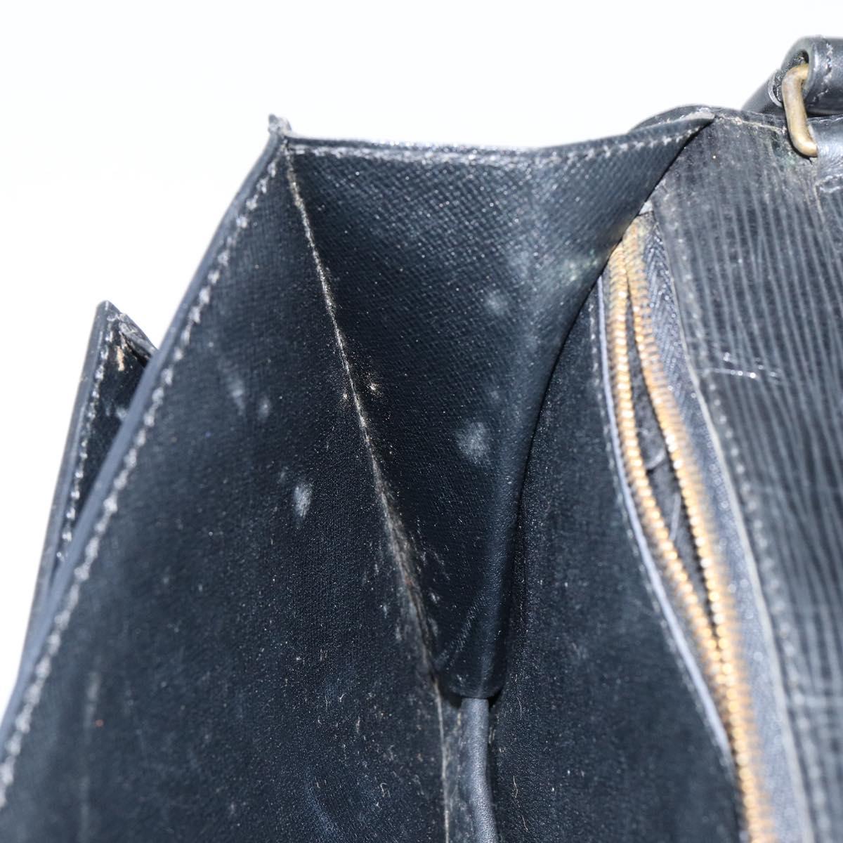 LOUIS VUITTON Epi Serie Dragonne Clutch Bag Black Noir M52612 LV Auth ep11370