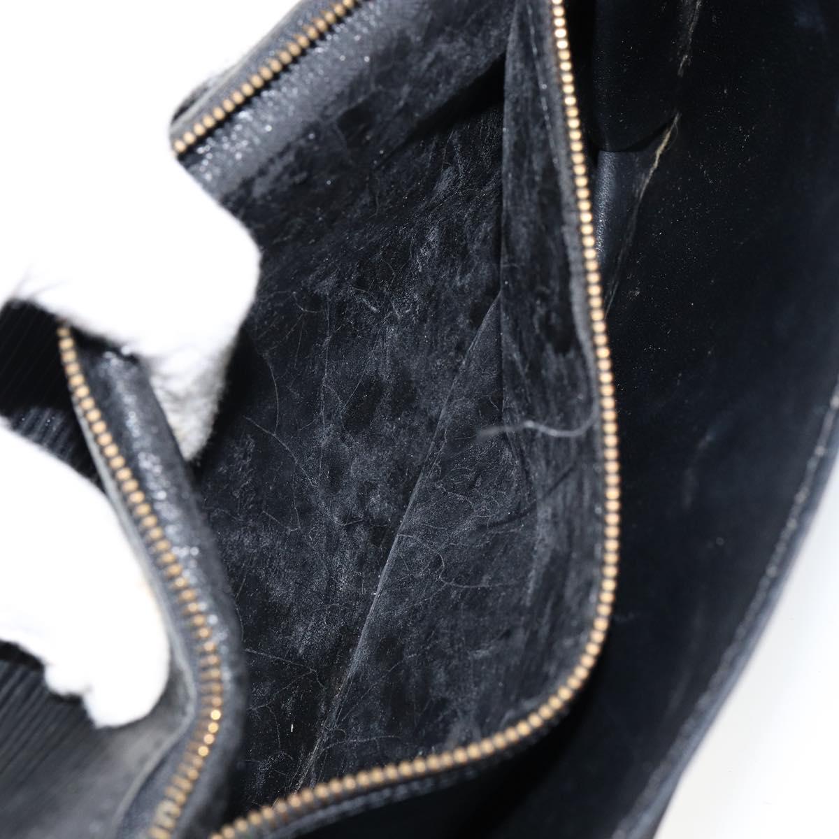 LOUIS VUITTON Epi Serie Dragonne Clutch Bag Black Noir M52612 LV Auth ep11370