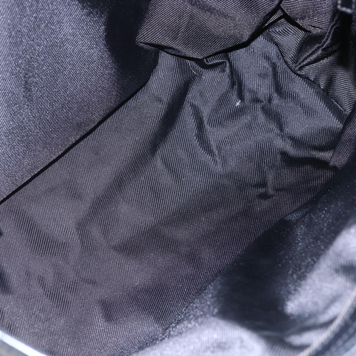 GUCCI GG Canvas Tote Bag Black Silver Auth ep11371