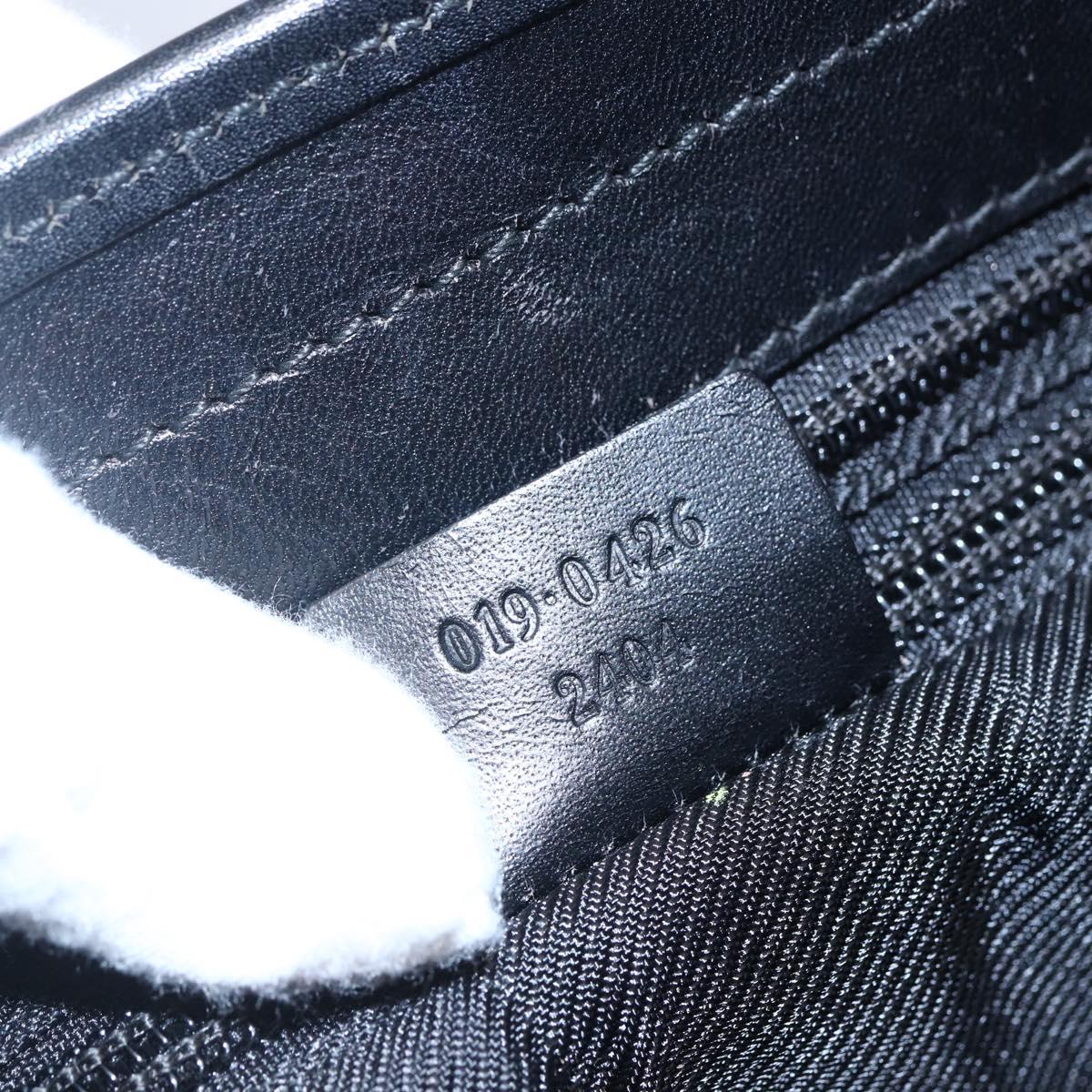 GUCCI GG Canvas Tote Bag Black Silver Auth ep11371