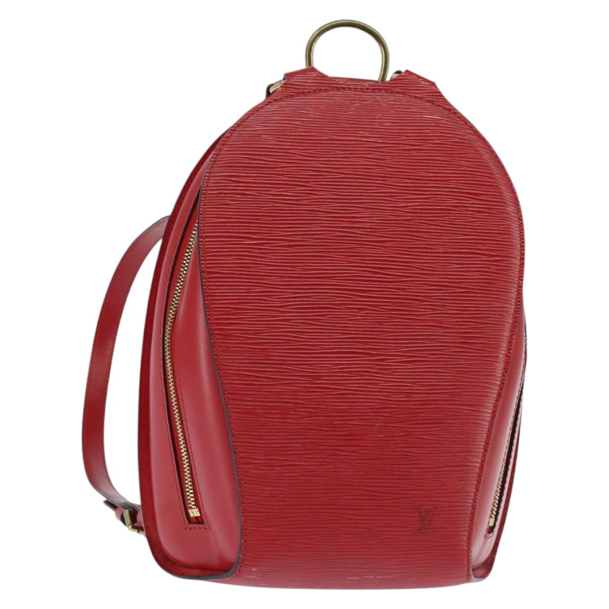 LOUIS VUITTON Epi Mabillon Backpack Castilian Red M52237 LV Auth ep11374