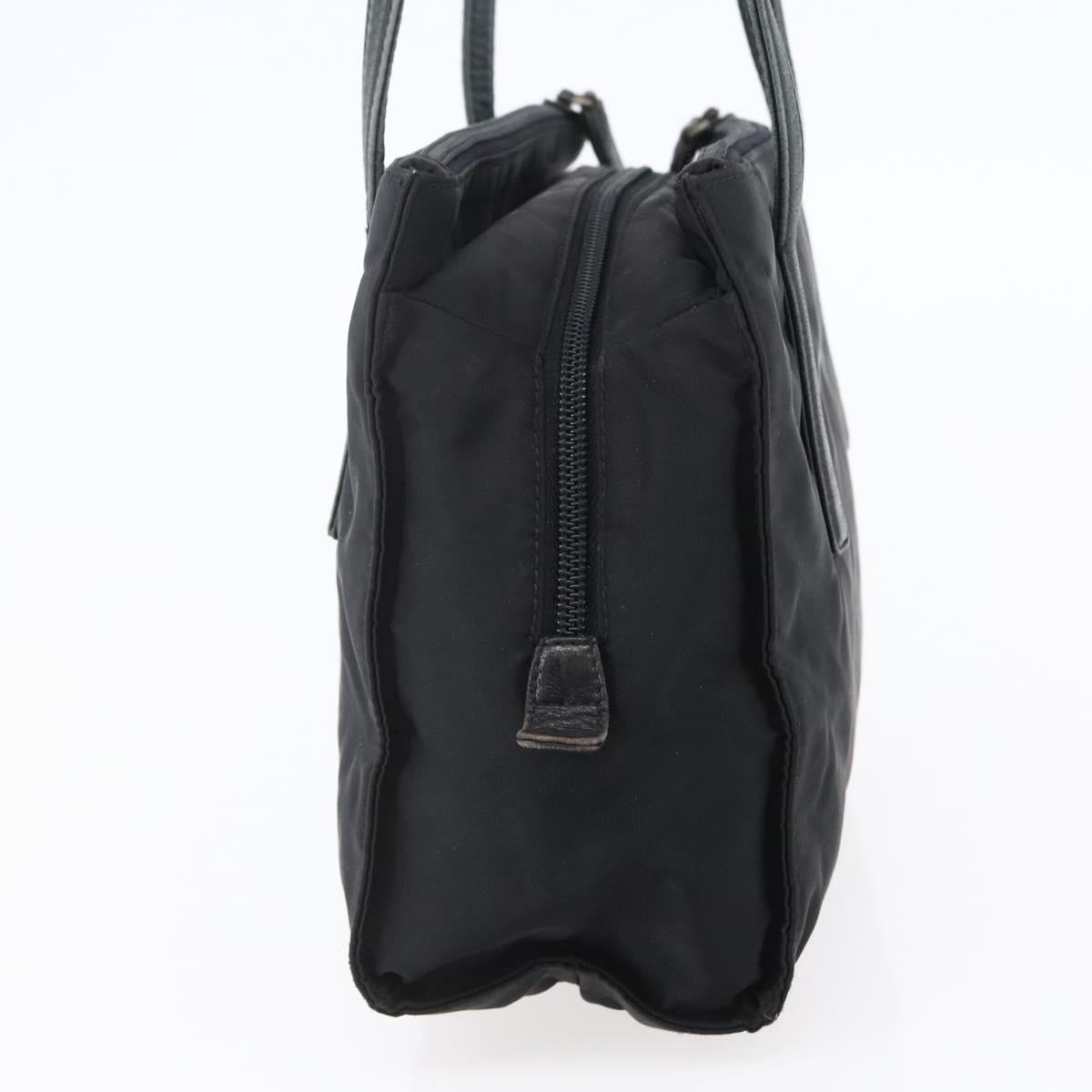 PRADA Shoulder Bag Nylon Black Silver Auth ep11379