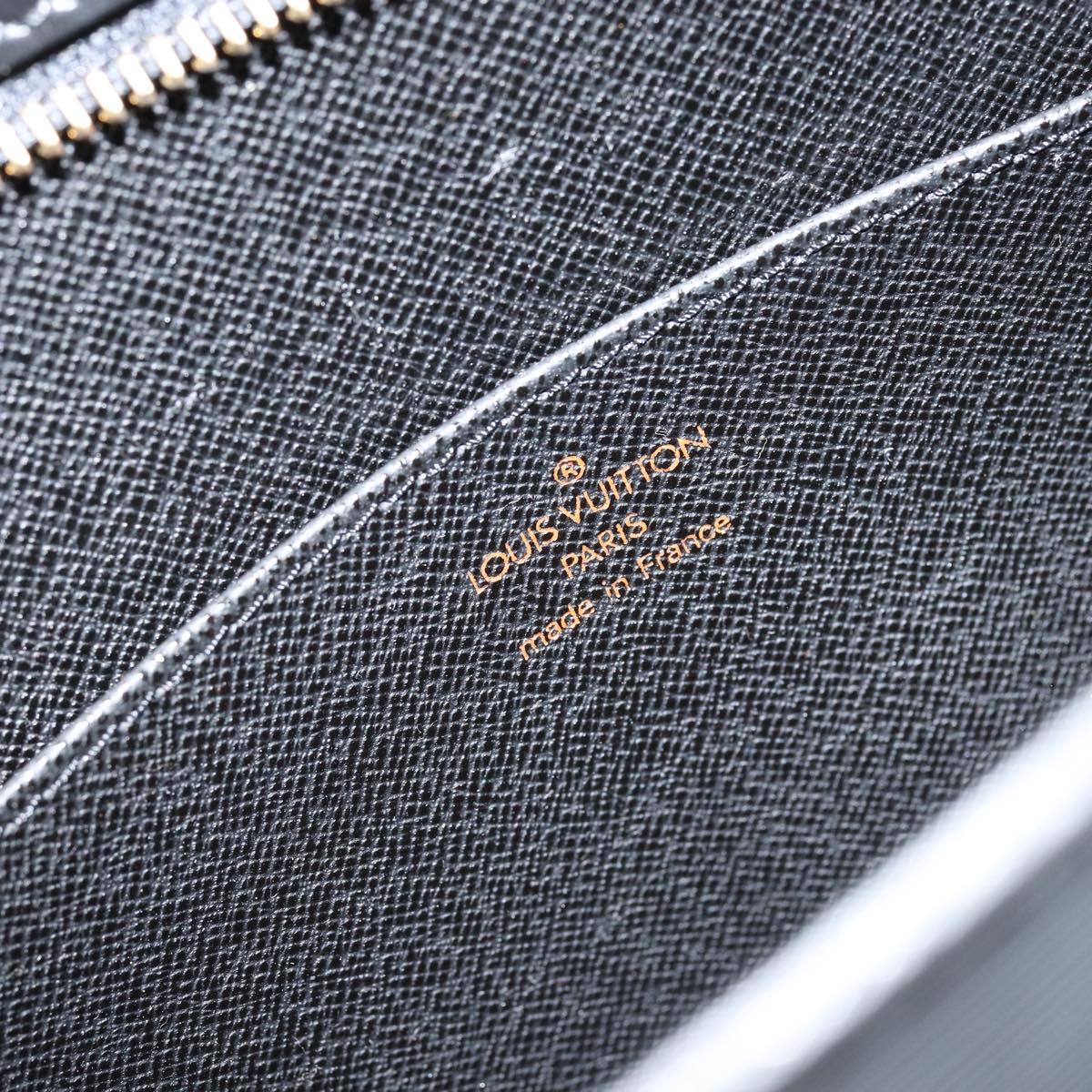 LOUIS VUITTON Epi Pochette Homme Clutch Bag Black Noir M52522 LV Auth ep11385